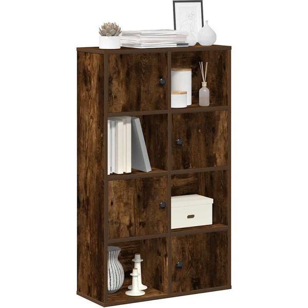 Maison Exclusive - Libreria In Rovere Affumicato 60X24X101,5 Cm Materiale Ligneo-image