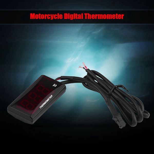 Universale Moto Termometro Digitale Acqua Temperatura Misuratore Di Temperatura Per Scooter Da Corsa-image
