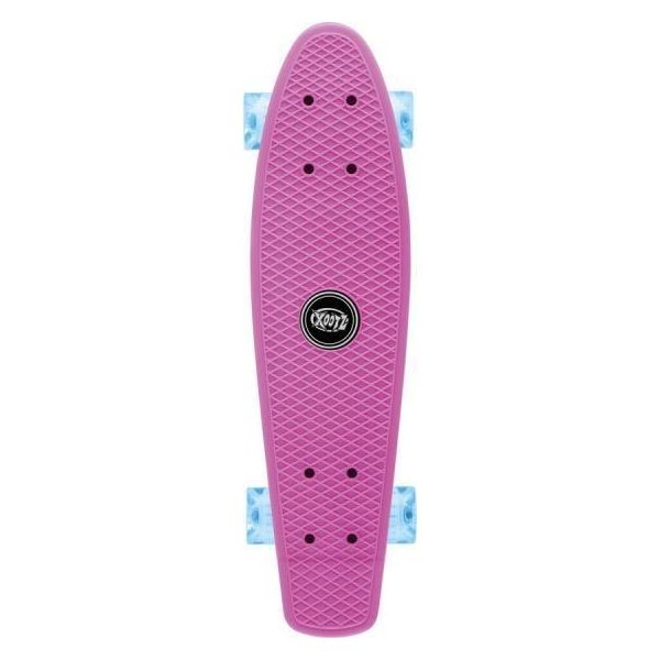 Xootz Penny Board Mini Cruiser Skateboard - Rosa - Ruote A Led - 56 Cm (22 Pollici)-image