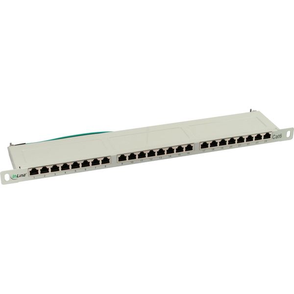 Inline - Patch Panel - RJ-45 X 24 - Hellgrau, Ral 7035 - 0,5U (76224A)-image