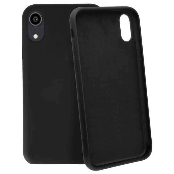 Custodia Semirigida In Silicone Per Cellulare Apple Iphone Xr, Soft Touch - Nero-image