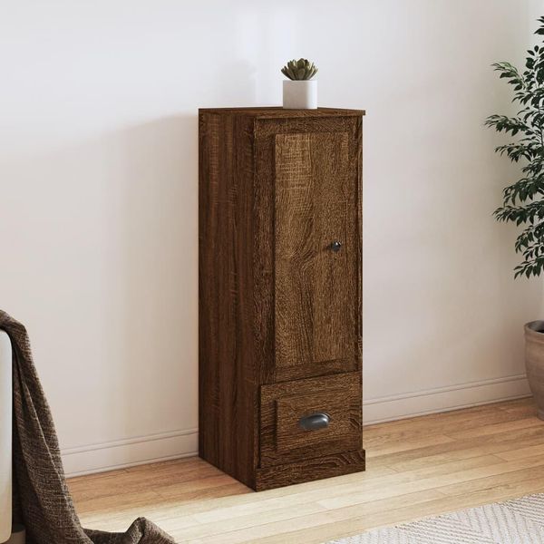 Vidaxl Credenza Marrone Effetto Rovere 36X35,5X103,5 Cm Materiale A Base Di Legno-image
