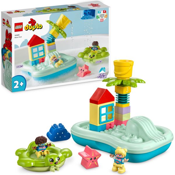 Lego 10989 Set Scivolo D'acqua Duplo, Gioco Da Bagno Per Bambini Dai 2 Anni In Su, Con Isola Galleggiante, Tartarughe E Stelle Marine, Gioco D'acqua Per Vasca Da Bagno Facile Da Pulire-image