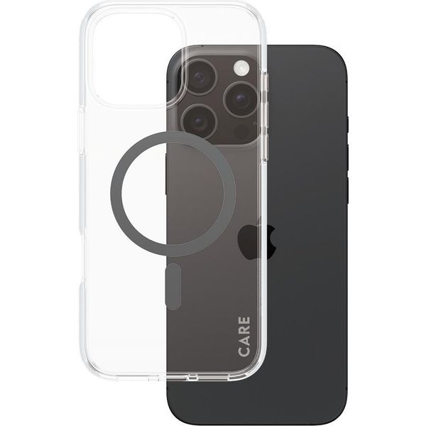 Panzerglass Care By ® Custodia Trasparente Urban Combat M. Schwarz Magsafe Iphone 16 Pro Max, Cover, Apple, Apple - Iphone 16 Pro Max, Trasparente-image