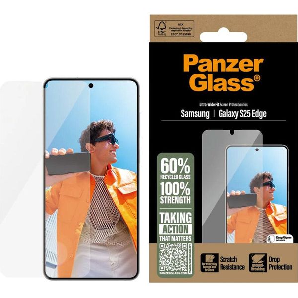 Panzerglass ® Screen Protector Samsung S25 Edge | Ultra-Wide Fit-image