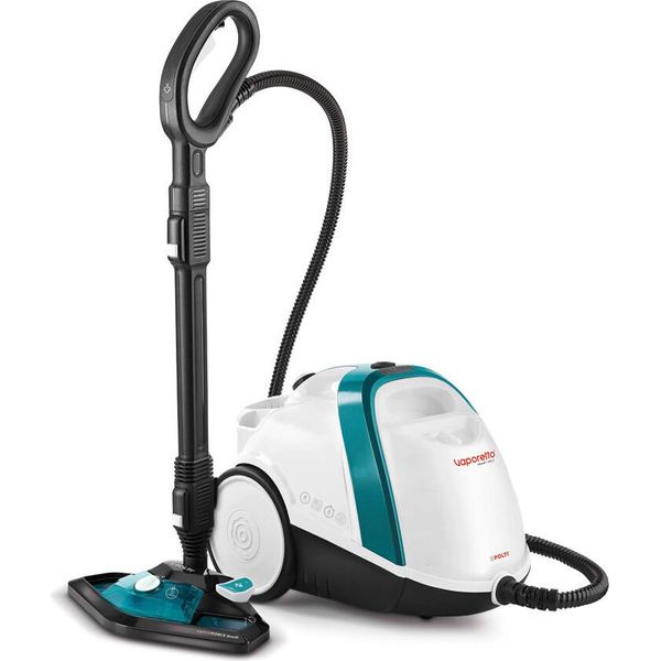 Polti Vaporetto Smart 100_T, Pulitore A Vapore A Cilindro, Blu, Bianco, Pulsanti, Comando A Rotazione, Acciaio Inox, 1500 W, 4 Bar-image