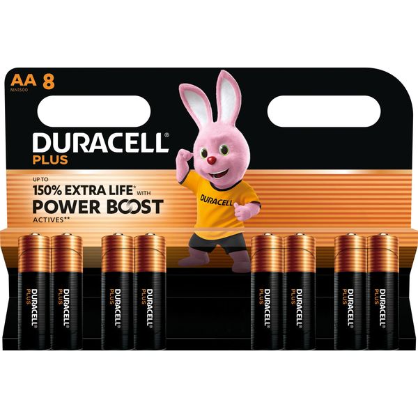 Duracell 176140 Duracell Batterie Plus - Aa (MN1500/LR6) Boost K8 8St.-image