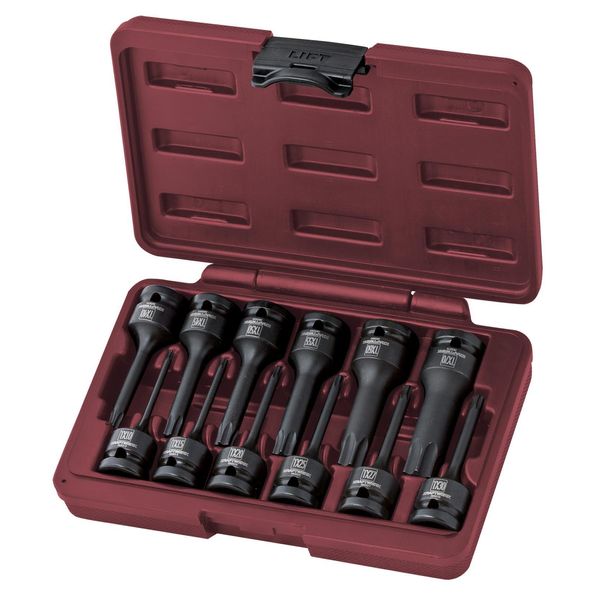 Kraftwerk Kra 3084 Set Di 12 Bussole A Percussione Torx 1/2", 12 Pz."-image