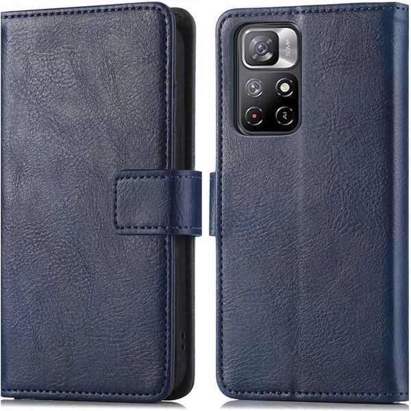 Imoshion Cover Per Xiaomi Redmi Note 11S (4G)/Xiaomi Redmi Note 11 (4G) - Flip Flap Cover Bookcase Flip - Blu Scuro-image