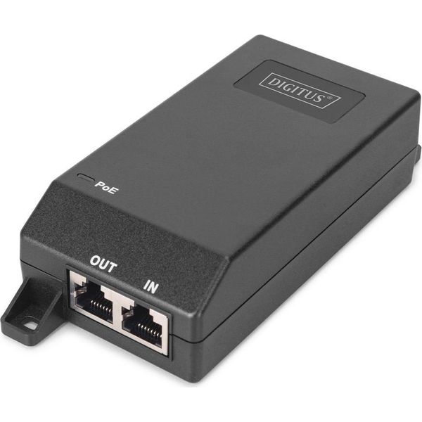 Digitus DN-95103-3 Digitus Gigabit Ethernet Poe Injektor 802.3At 30W Schwarz-image