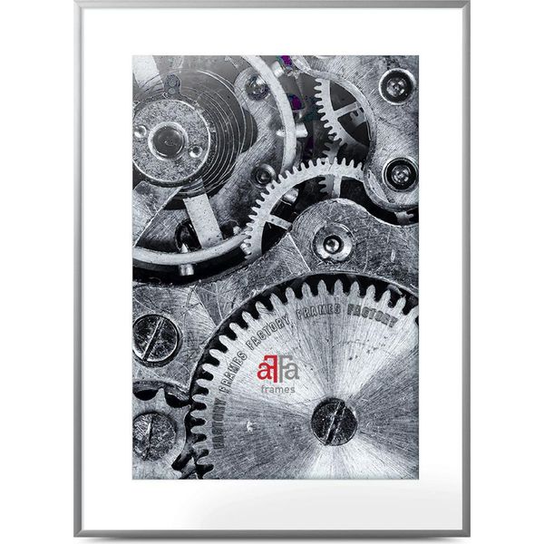 Cornice Per Foto In Alluminio Framesfactory 61X91,5 Cm Argento Plexiglass-image