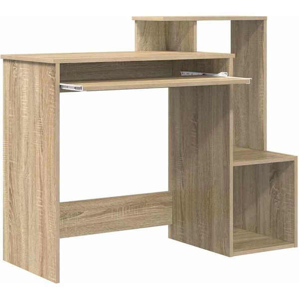 Vidaxl Scrivania In Rovere Sonoma 106 X 41 X 88,5 Cm Materiale A Base Di Legno-image