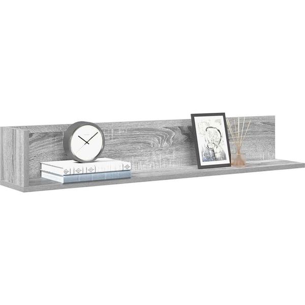 Maison Exclusive - Mensole Da Parete 2 Pezzi Grigio Sonoma 100X16,5X16,5 Cm Materiale Ligneo-image