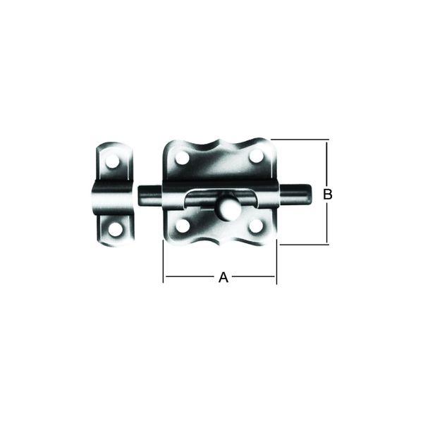 Vormann Grendelriegel Mit Schlaufe B47Xl47Mm Verzinkt (000225047Z)-image