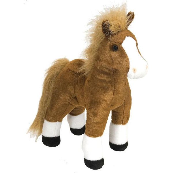 Wild Republic - Peluche - Cuddlekins - Cavallo Marrone In Piedi-image