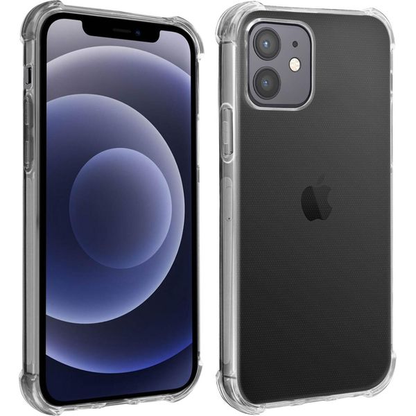Avizar, Custodia In Silicone Flessibile Per Iphone 12 / 12 Pro Di Apple, Antiurto, Trasparente-image