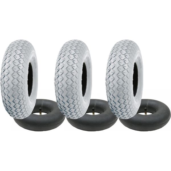2.80/2,50-4 Grigio Mobility Scooter Set Di Pneumatici E Tubi TR87 (Set Di 3)-image