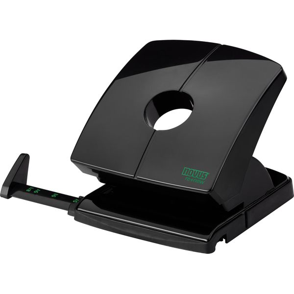 Novus® 025-0637 Punzonatrice B230 Re+New - 30 Fogli, 4 Opzioni Di Foratura, Guida Di Arresto, Nero-image