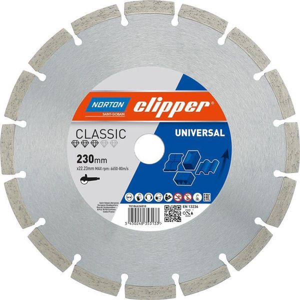 Norton Clipper Disco Diamantato Classic Universal - 125X22,2 Mm-image