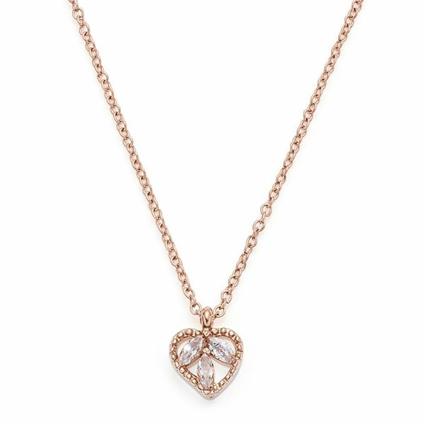Leonardo 021174 Collana Da Donna Florella Ciao In Acciaio Inossidabile Bianco Rosa 45 Cm-image