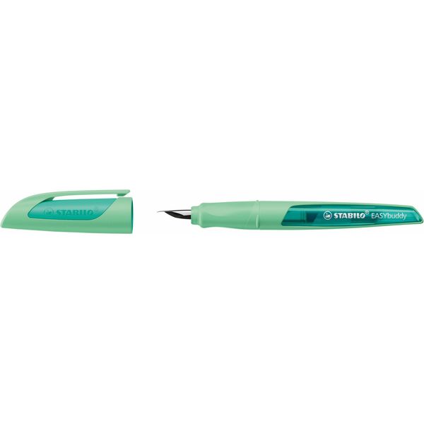 Stabilo® 5031/40-41 Stilografica Easybuddy® Per La Scuola - Pennino M, Verde Menta, Cartuccia Standard Inclusa-image