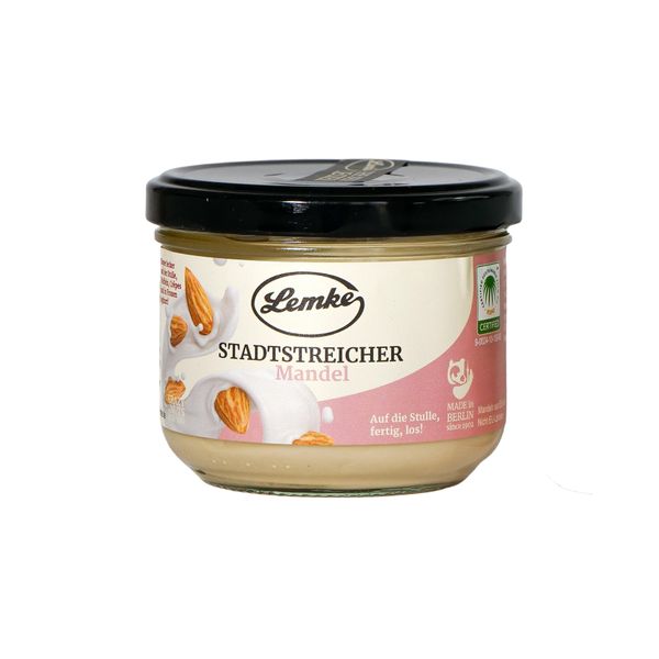 Crema Di Mandorle Lemke, 250G | Crema Di Mandorle Delicata E Cremosa Per Pane E Prodotti Da Forno-image
