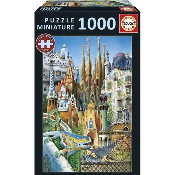 Puzzle - Educa - Gaud?. Miniature Collage - 1000 Pieces-image