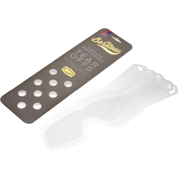Tear-Off 100% Protezione Per La Pulizia Della Visiera Occhiali Cross Mx Barstow 20 Pezzi-image