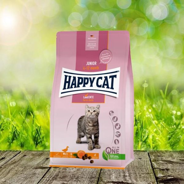 Happy Cat Croccantini Young Junior Anatra 4Kg-image