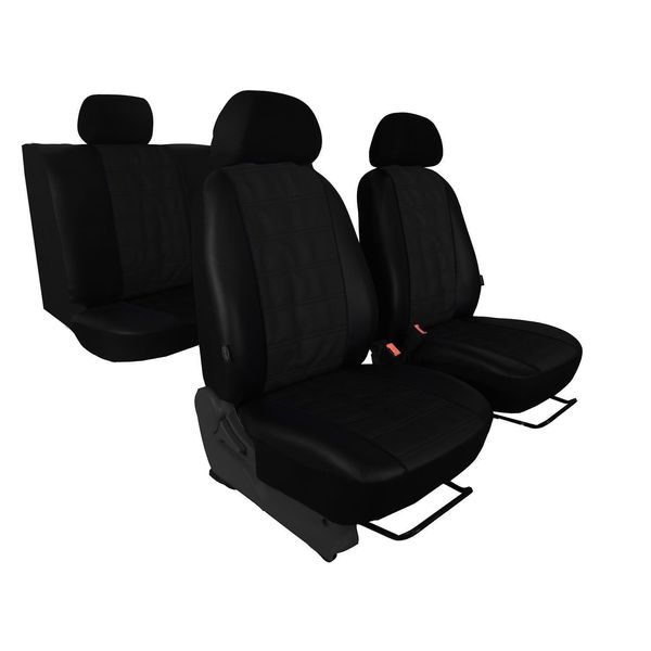 Coprisedili Auto Coprisedili Universali Per Kia Soul I Nero Set Di 3 Sedili Auto-image