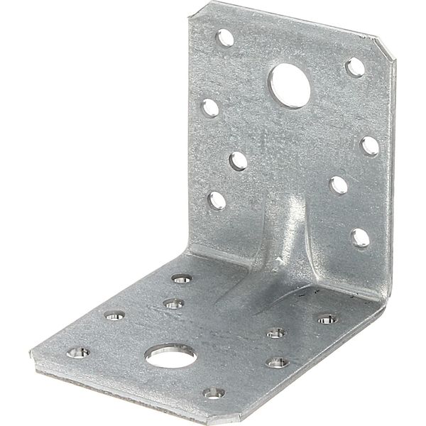 Alberts 824860 Connettore Angolare Pesante Con Perlina - Zincato - Nero - Plastificato - 70 X 70 X 55 Mm, Set Da 50-image