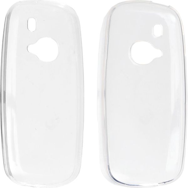 Caseroxx Cover Protettiva In Tpu Compatibile Con Nokia 3310 2G (2017), Custodia In Gomma Per Cellulare Bianco-Trasparente-image