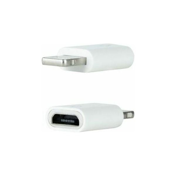 Nanocable 10.10.4100 - Adattatore Da Lightning A Micro Usb, Lightning/Spina - Micro B/Presa, Bianco-image