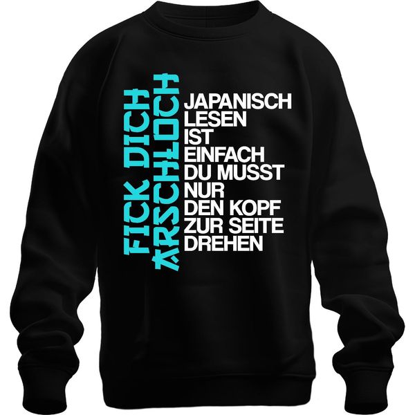 La Lettura Del Giapponese è Facile, Devi Solo Regalare Il Giappone Regalo Manga Unisex Felpa Pullover, Nero, L-image