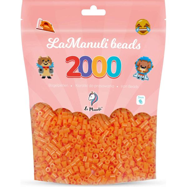 Perline La Manuli 2000 Midi Iron-On Arancione Ø 5 Mm Perline-image