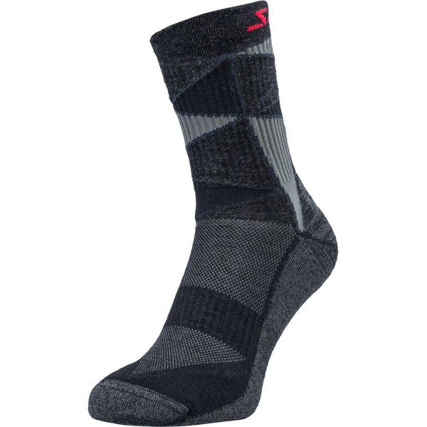 Calze Silvini Vallonga UA1745 Nero-Rosso Taglia 34-35 3221-UA1745-08201-image