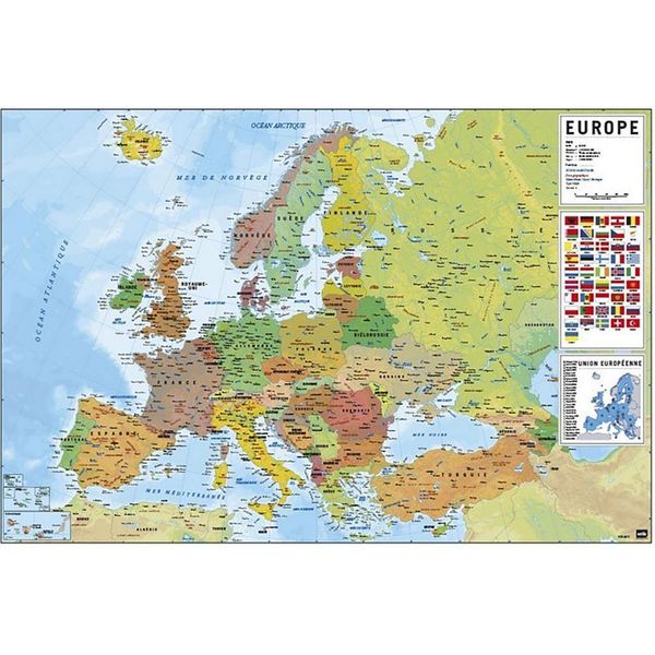 Erik Editores Carte Europe Poster Taglia Unica-image