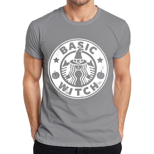 Basic Witch Strega Di Halloween Zucca Regalo Donna Divertente Maglietta Uomo Cool, Grigio, Xxl-image