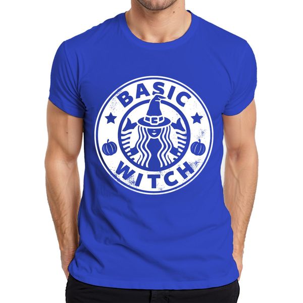 Basic Witch Strega Di Halloween Zucca Regalo Donna Divertente Maglietta Uomo Cool, Blu, Xxl-image