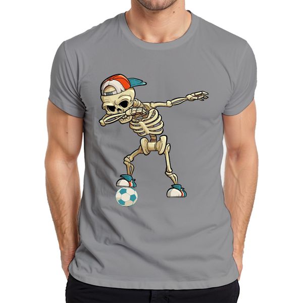 Dab Skeleton Football Cap Sneaker Streetwear Halloween Cool Sport Maglietta Da Uomo, Grigio, Xl-image