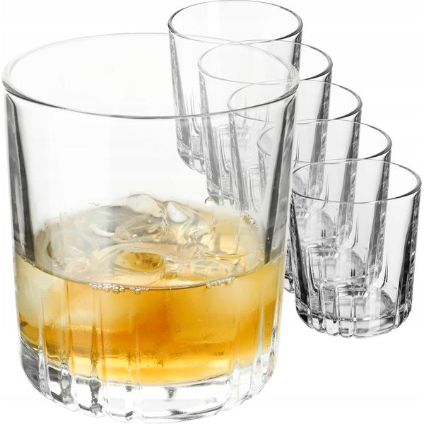 Bicchieri Da Whisky Kadax 280Ml, Set Di 8, Bicchieri Per Succo, Acqua, Whisky, Bourbon, Scotch E Cocktail, Eleganti Tumbler Con Base Pesante, Bicchieri Da Acqua In Vetro-image