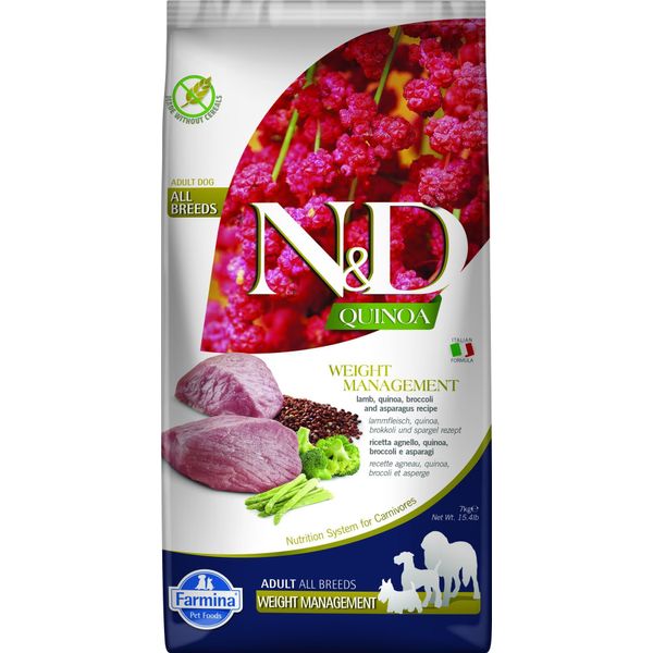 Farmina N&D 7Kg Quinoa Dog Weight Management Lamm-image