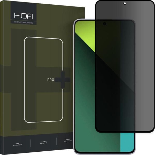 Hofi Anti Spy Glass Pro+ Privatisierendes Glas Xiaomi Redmi Note 13 5G / 13 Pro 4G / 5G PrivatsphäRe-image