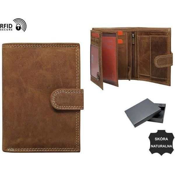 Rovicky Portafoglio Da Uomo In Pelle Vrugnic Marrone Taglia Unica-image