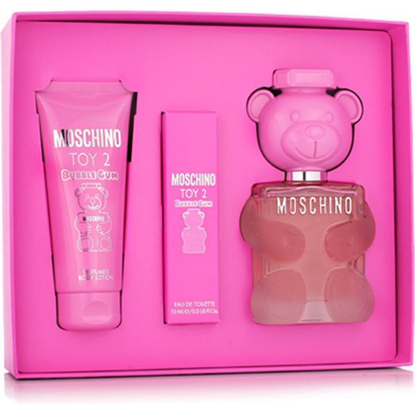 Moschino Toy 2 Bubble Gum Set Eau De Toilette 100 Ml + Body Lotion 100 Ml + Eau De Toilette 10 Ml-image