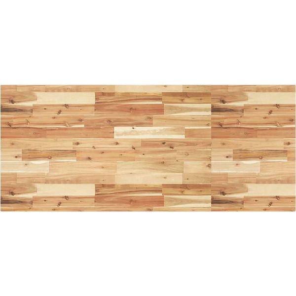 Vidaxl Piano Del Tavolo Rettangolare 140X60X4 Cm In Legno Massiccio Di Acacia-image