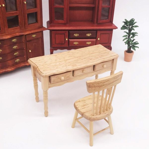 Scrivania Casa Delle Bambole, Scrivania Casa Delle Bambole, Scrivania In Legno Casa Delle Bambole, Mobili Casa Delle Bambole, Mobili Soggiorno Casa Delle Bambole, Miniature Casa Delle Bambole, Accessori Casa Delle Bambole, Mobili Casa Delle Bambole 1:12-image