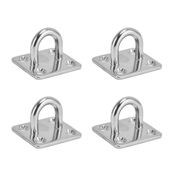 Piastra Dell'occhio, Piastra Dell'occhio Con Gancio, Piastra Dell'occhio Con Gancio Chiuso, Piastra Dell'occhio In Acciaio Inossidabile 304, Hardware Per Il Montaggio A Parete Del Soffitto, Gancio Per Il Montaggio A Parete Del Soffitto-image