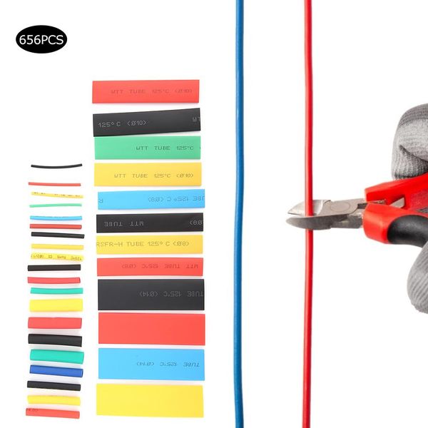 Tubo Degli Strizzacervelli Di Calore, Tubo Isolato Del Cavo, Tubazione Di Heatshrink, Manicotti Dell'involucro Del Cavo, Involucro Elettrico Del Cavo, Tubo Degli Strizzacervelli Di Calore Di Assortimento-image