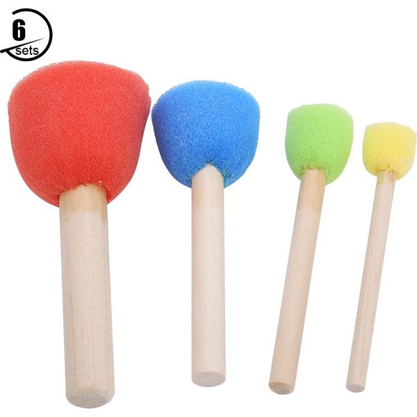 Pennello Per Pittura, Pennello Per Pittura A Spugna, Pennello Per Pittura A Spugna, Pennello Per Pittura Per Bambini, Pennello Per Pittura Giocattolo-image